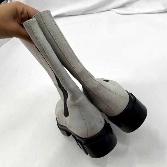 Free People gray suede lug sole boots - Picture 5 of 6